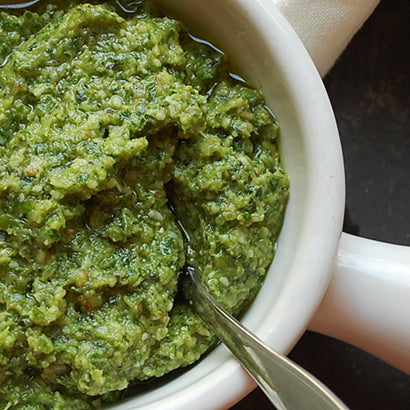 Garlic Scape Pesto